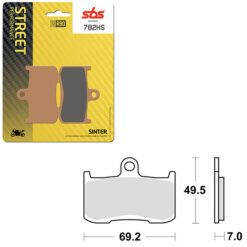 SBS BRAKE PAD 782HS