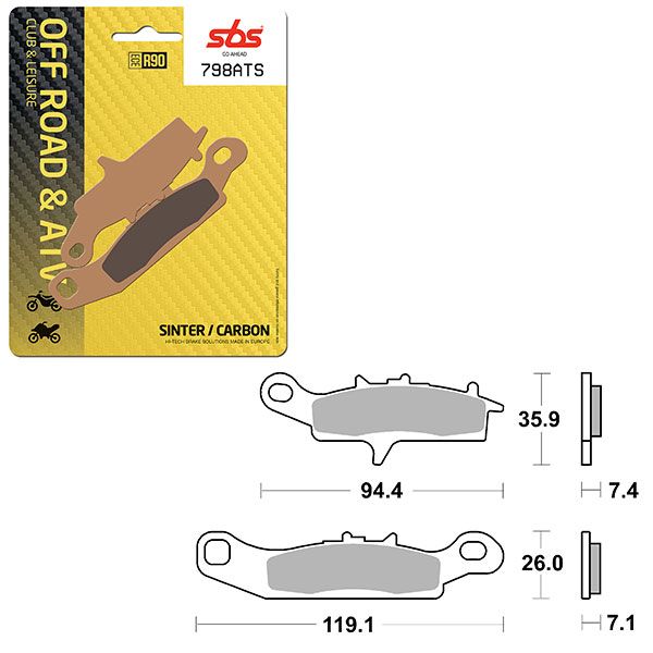 SBS BRAKE PAD 798ATS