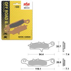 SBS BRAKE PAD 801SI