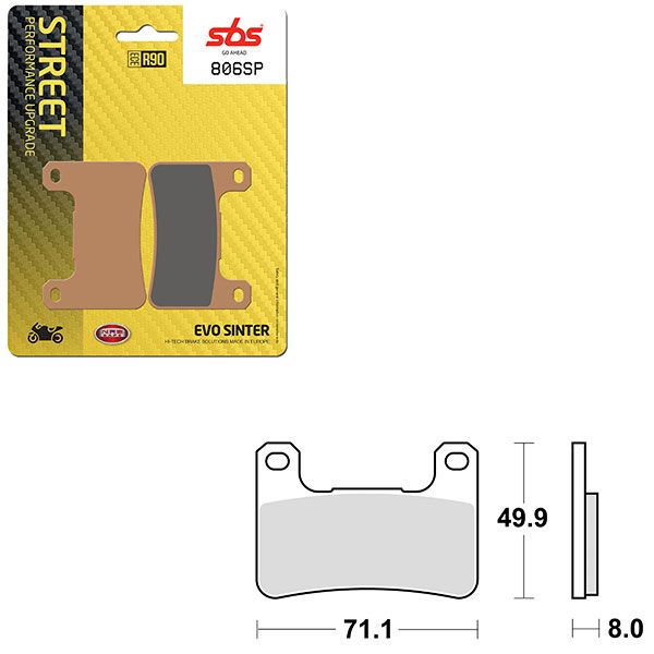 SBS BRAKE PAD 806SP