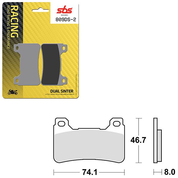 SBS BRAKE PAD 809DS-2