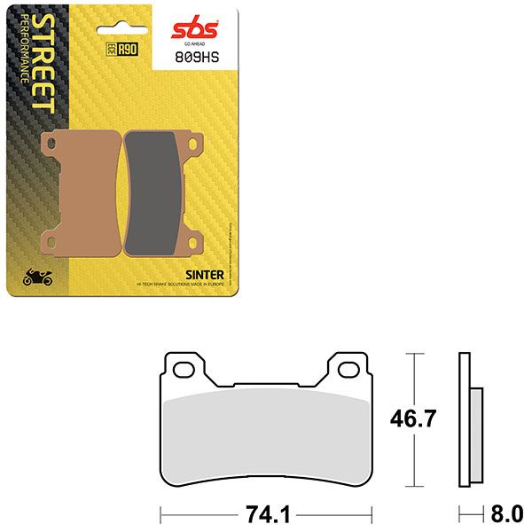 SBS BRAKE PAD 809HS