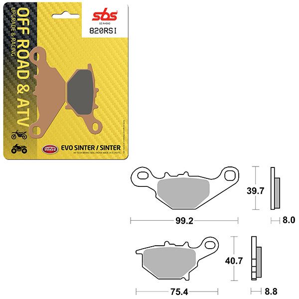 SBS BRAKE PAD 820RSI