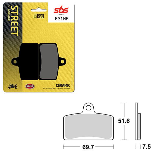 SBS BRAKE PAD 821HF