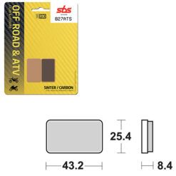 SBS BRAKE PAD 827ATS