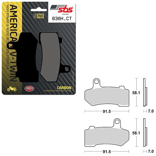 SBS BRAKE PAD 830H.CT