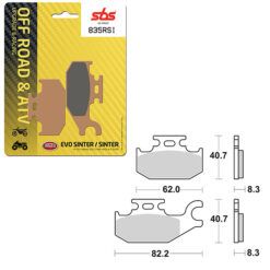 SBS BRAKE PAD 835RSI