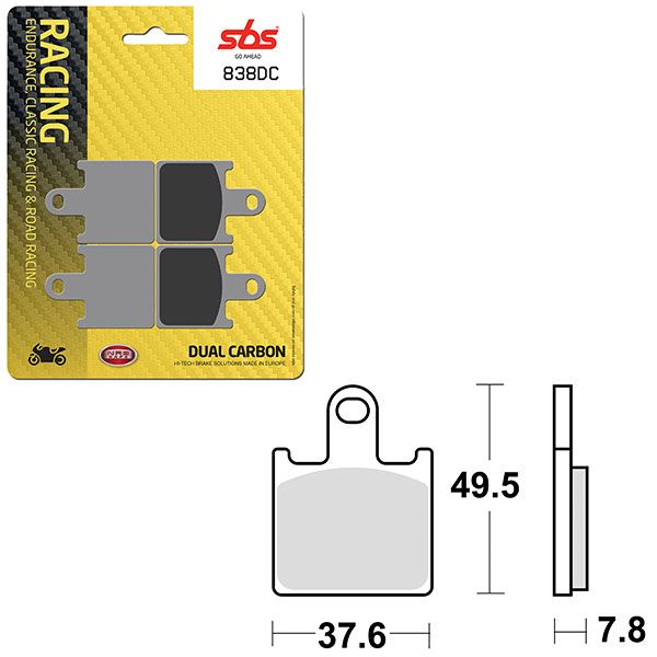 SBS BRAKE PAD 838DC