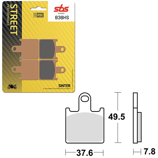 SBS BRAKE PAD 838HS