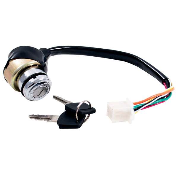KEY SWITCH 6WIRE MALE PLUG 4ST
