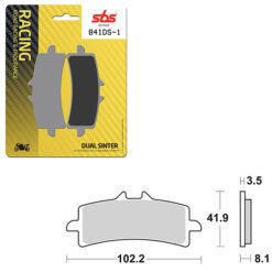 SBS BRAKE PAD 841DS-1