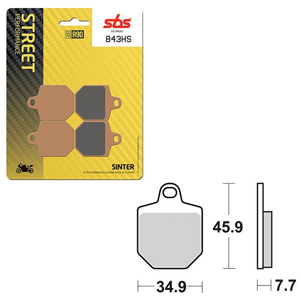 SBS BRAKE PAD 843HS