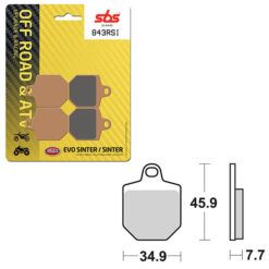 SBS BRAKE PAD 843RSI