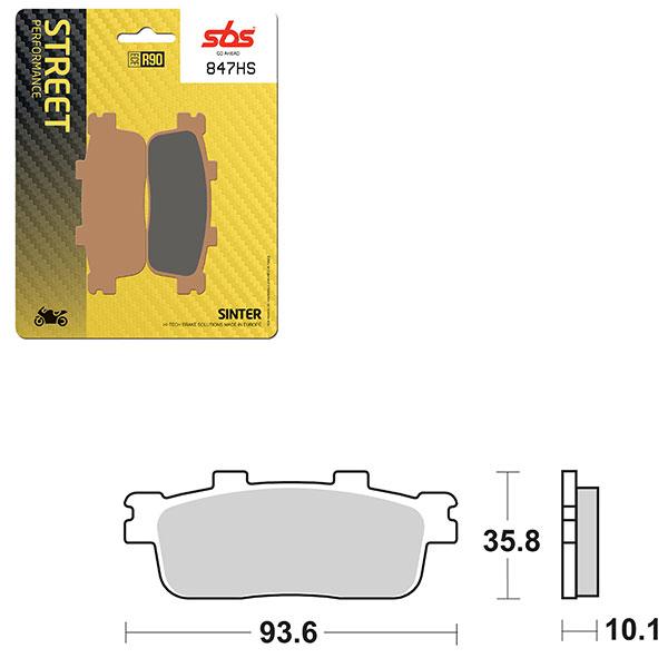 SBS BRAKE PAD 847HS