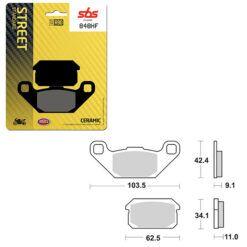 SBS BRAKE PAD 848HF