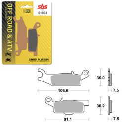 SBS BRAKE PAD 849SI