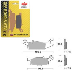 SBS BRAKE PAD 850RSI