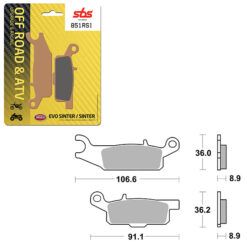 SBS BRAKE PAD 851RSI
