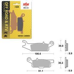 SBS BRAKE PAD 851SI