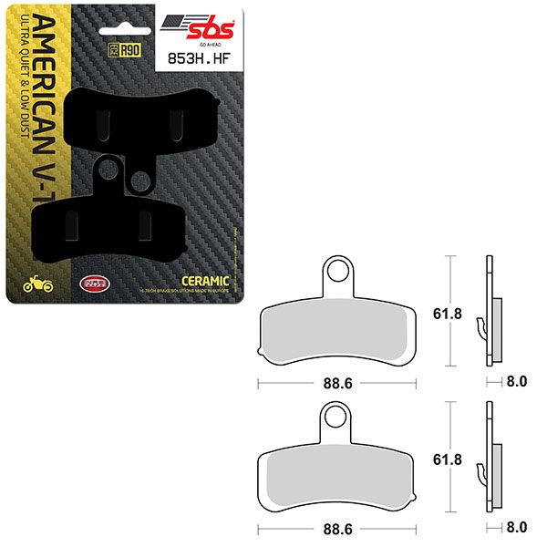 SBS BRAKE PAD 853H.HF