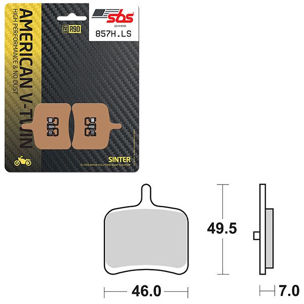 SBS BRAKE PAD 857H.LS