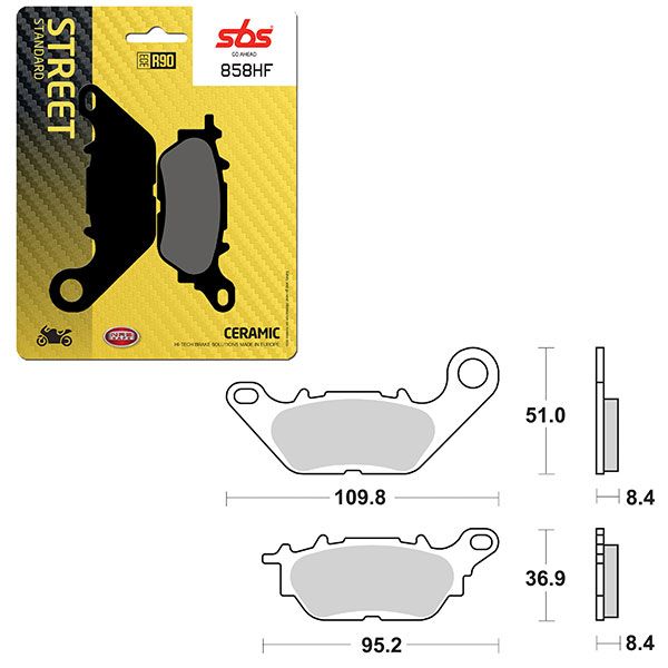 SBS BRAKE PAD 858HF