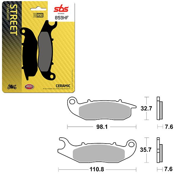 SBS BRAKE PAD 859HF