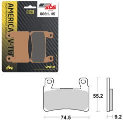 SBS BRAKE PAD 860H.HS