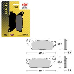 SBS BRAKE PAD 862HF
