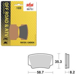 SBS BRAKE PAD 867SI
