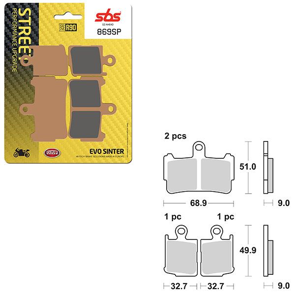 SBS BRAKE PAD 869SP