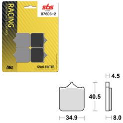 SBS BRAKE PAD 870DS-2
