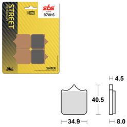 SBS BRAKE PAD 870HS