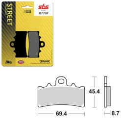 SBS BRAKE PAD 877HF