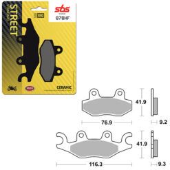 SBS BRAKE PAD 878HF