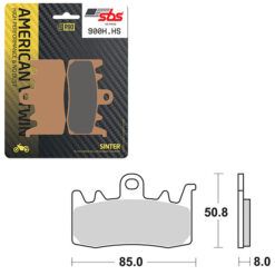 SBS BRAKE PAD 900H.HS