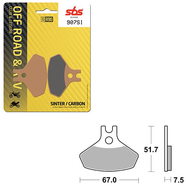SBS BRAKE PAD 907SI