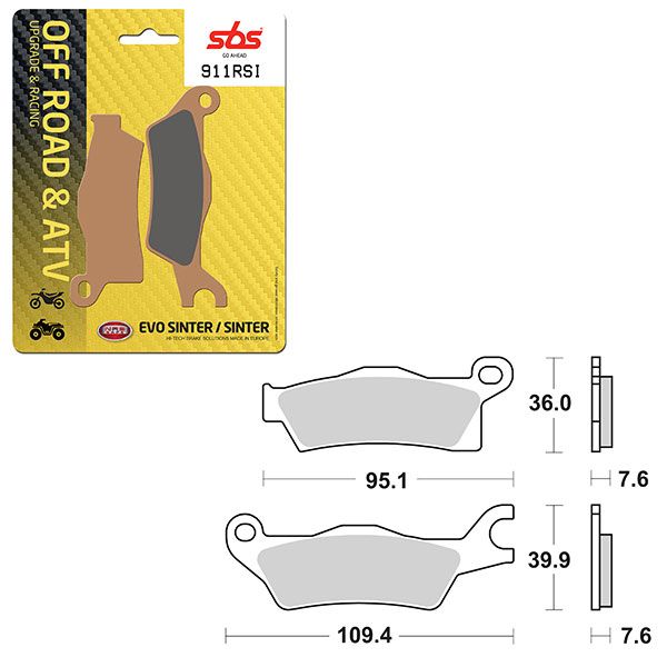 SBS BRAKE PAD 911RSI