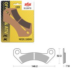 SBS BRAKE PAD 912ATS