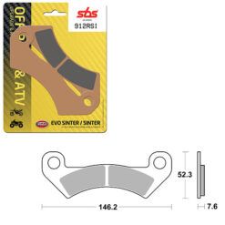 SBS BRAKE PAD 912RSI