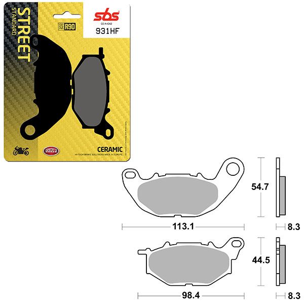 SBS BRAKE PAD 931HF