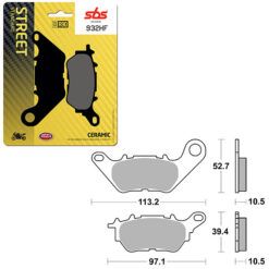 SBS BRAKE PAD 932HF