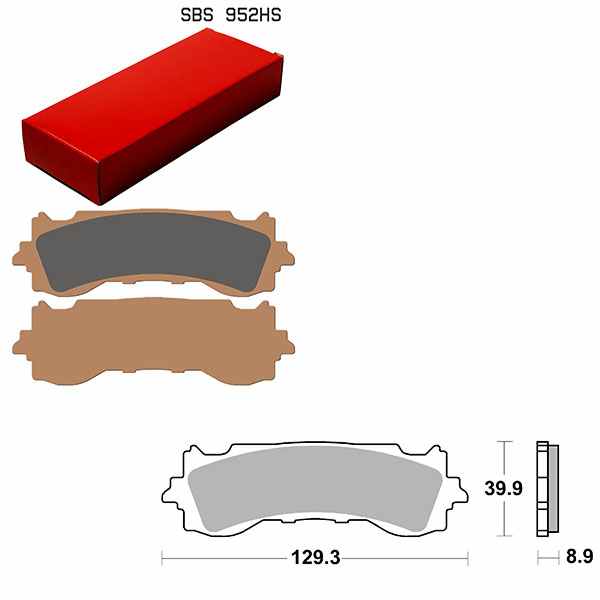 SBS BRAKE PAD 952HS