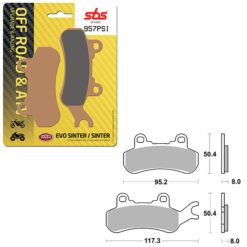 SBS BRAKE PAD 957PSI