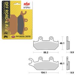 SBS BRAKE PAD 972PSI