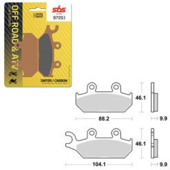 SBS BRAKE PAD 972SI
