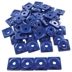 WOODYS SQUARE ALUM PLATE BLU