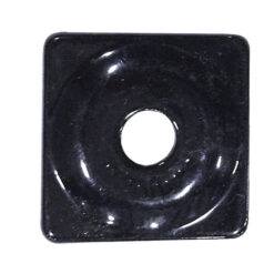 WOODYS SQUARE ALUM PLATE BLK