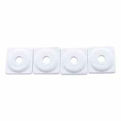 WOODYS SQUARE ALUM PLATE WHT
