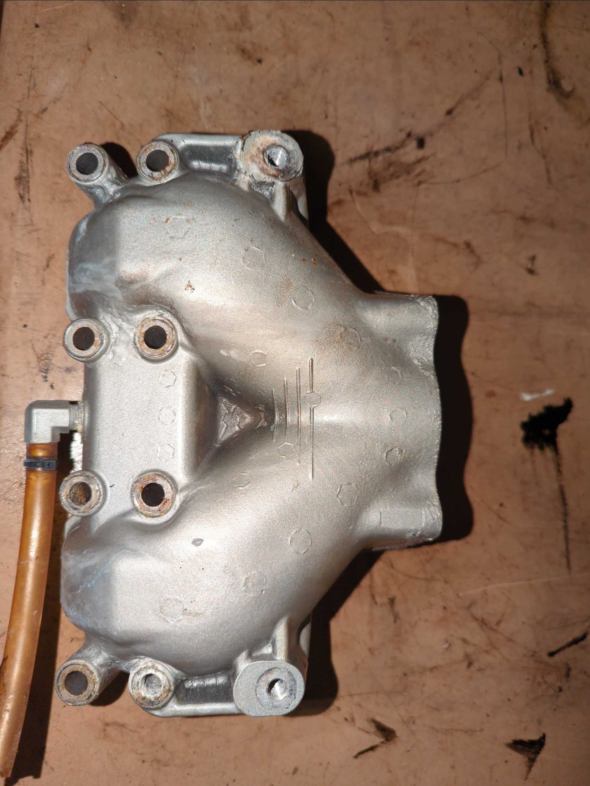 1998 Sea Doo GTS, 5819, 717 Exhaust Manifold (Silver) - Image 5